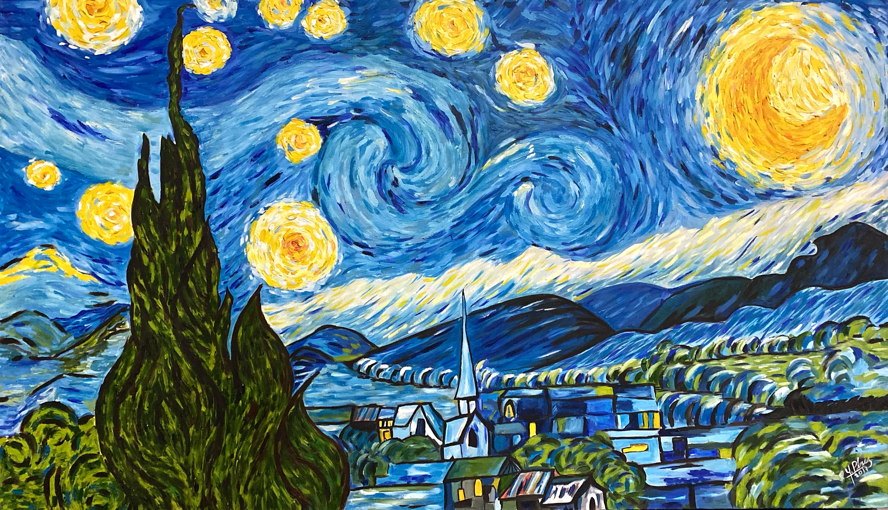 La Noche Estrellada - Homenaje a Vincent van Gogh.