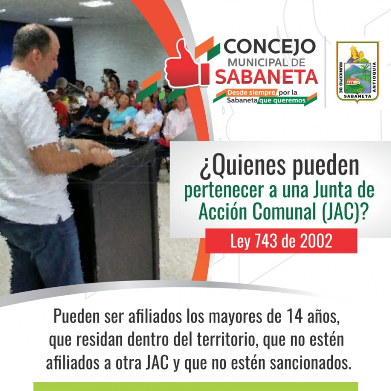 ¿Sabes quienes pueden pertenecer a una Junta de Acción Comunal (JAC)?