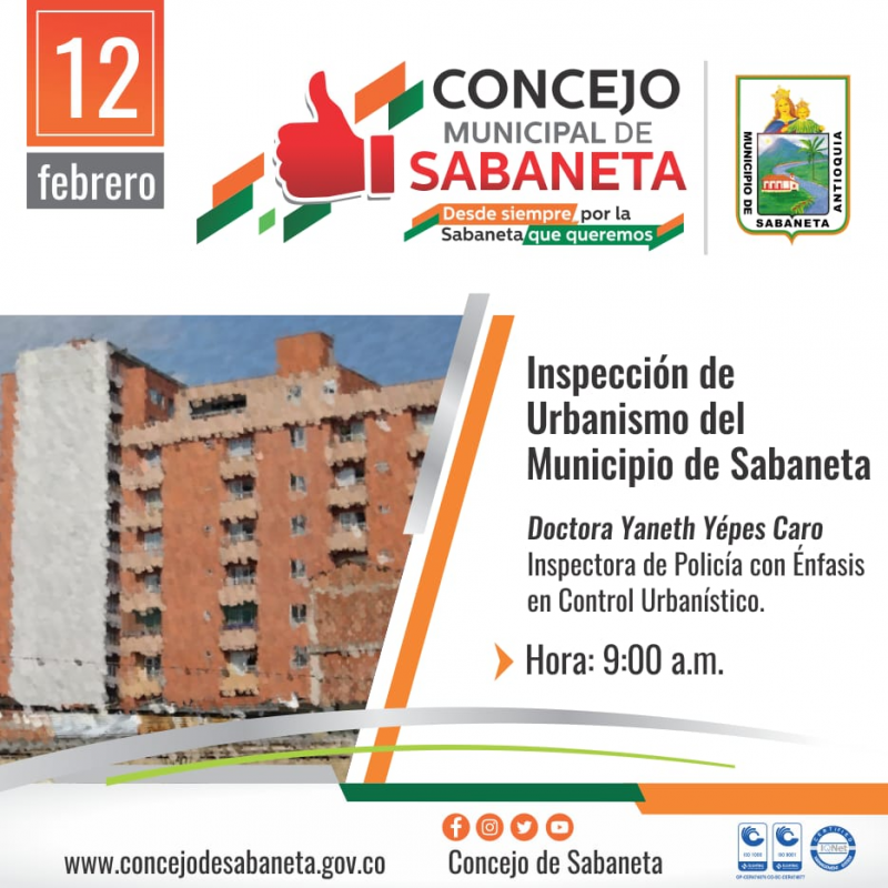 Inspección de Urbanismo del Municipio de Sabaneta