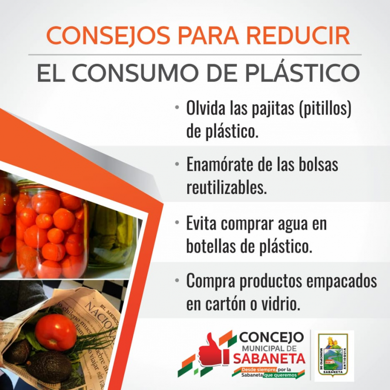 Consejos para reducir el consumo de plástico