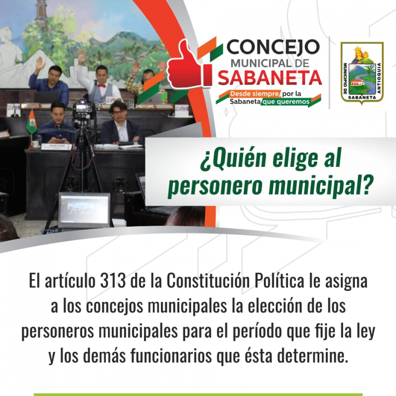 ¿Sabes quién elige al Personero Municipal?