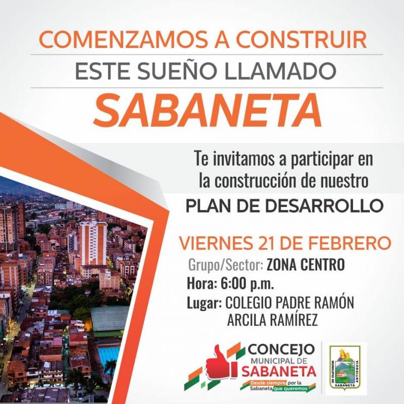 Comencemos a construir la Sabaneta que queremos