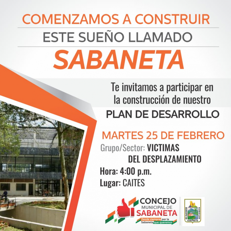 Comencemos a construir la Sabaneta que queremos