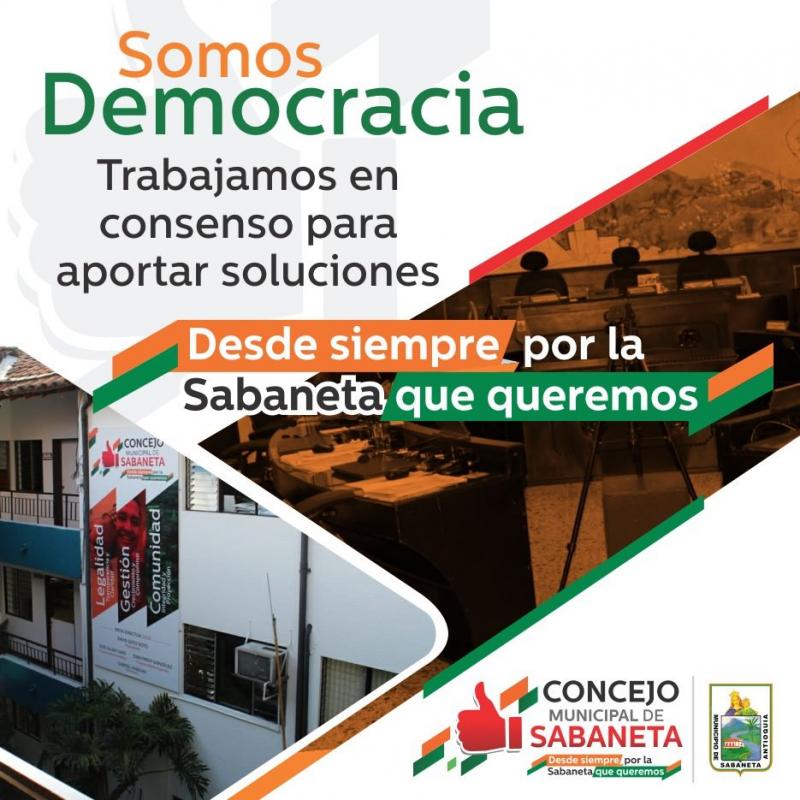 En nuestra administración trabajamos con democracia.