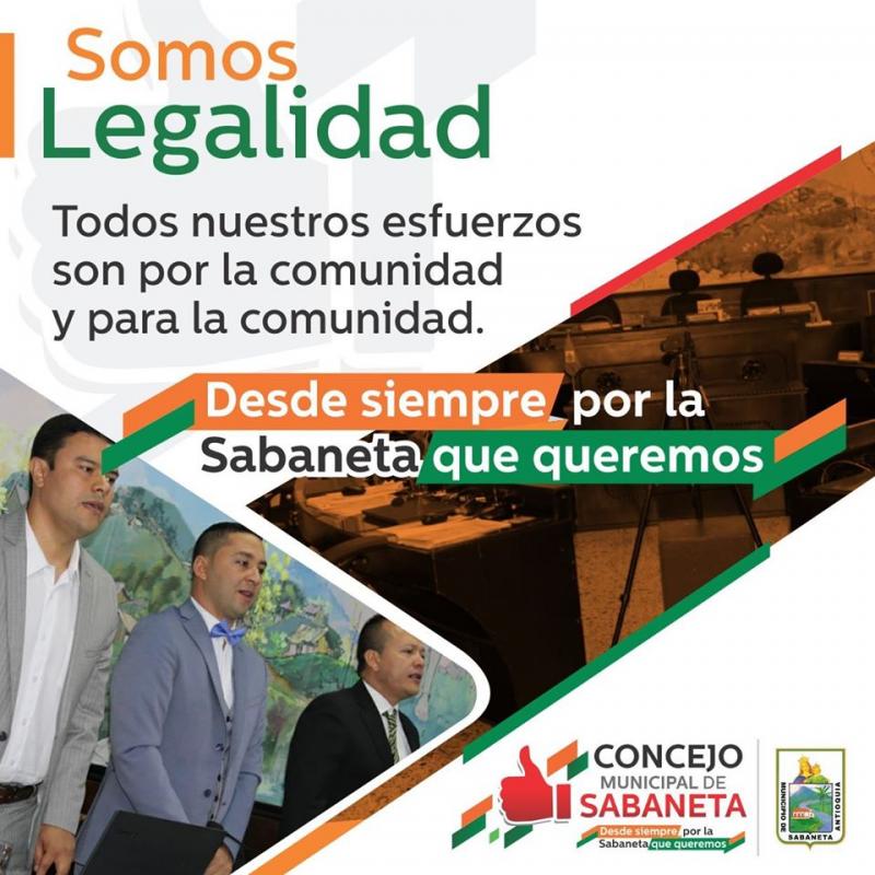 En nuestra administración trabajamos con legalidad.