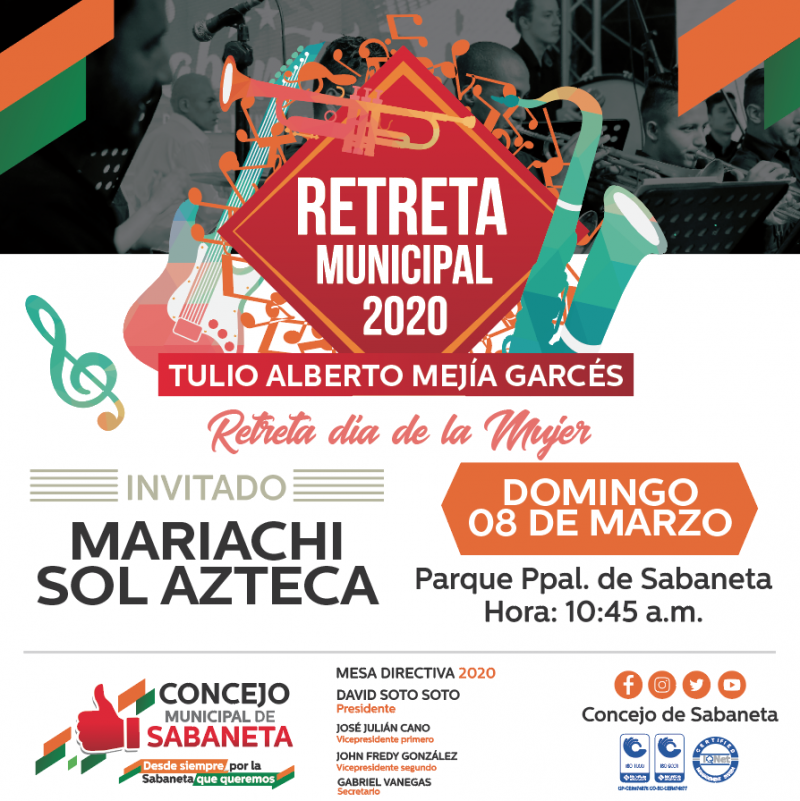 Retreta Municipal por el #DíaDeLaMujer