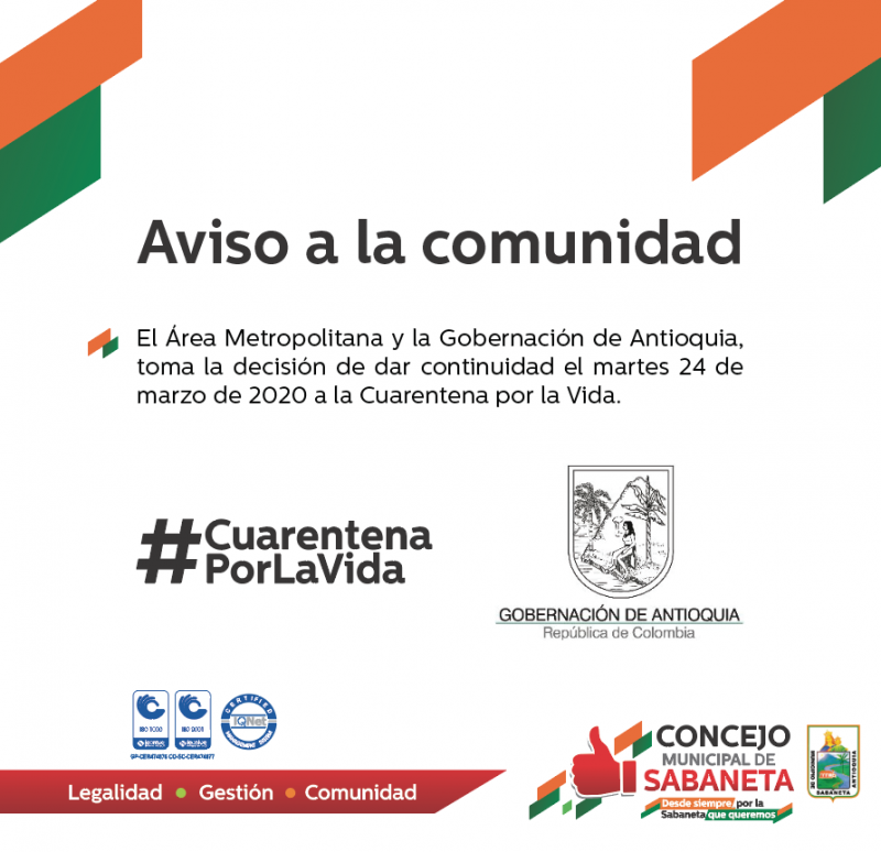 Cuarentena por la Vida.