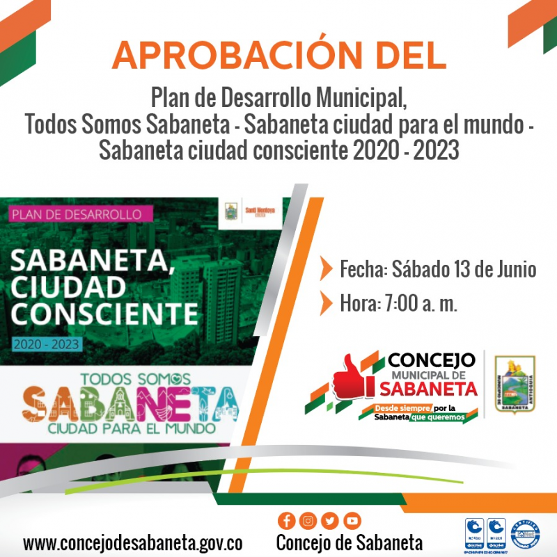 Aprobación del Plan de Desarrollo Municipal