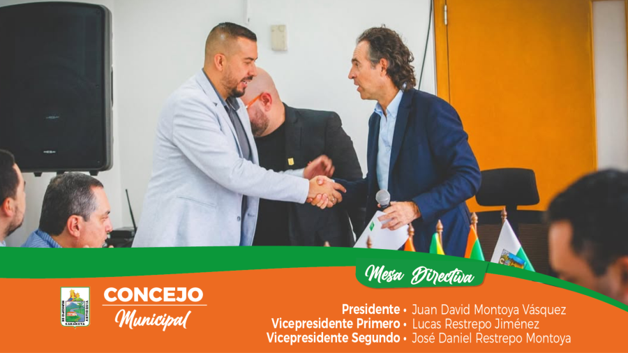 Juan David Montoya, presidente del Concejo de Sabaneta, asume como nuevo representante de los concejales del Valle de Aburr