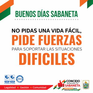 ¡Buenos días, Sabaneta!