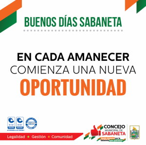 ¡Buenos días, Sabaneta!