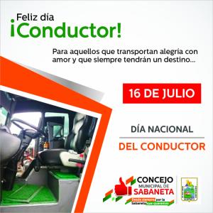 Feliz día del Conductor