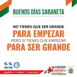 ¡Buenos días, Sabaneta!