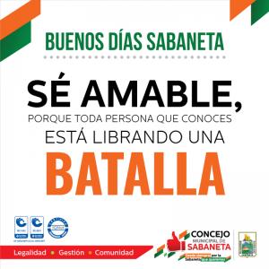 ¡Buenos días, Sabaneta!