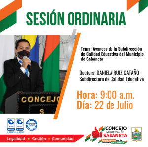 Sesión Ordinaria - Julio 22