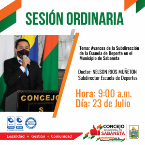 Sesión Ordinaria - Julio 23