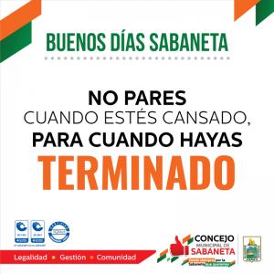 ¡Buenos días, Sabaneta!