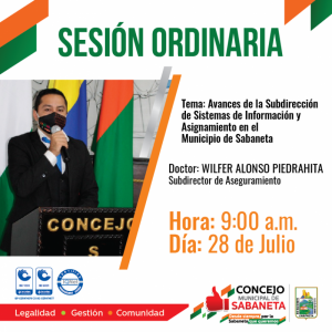 Sesión Ordinaria - Julio 28