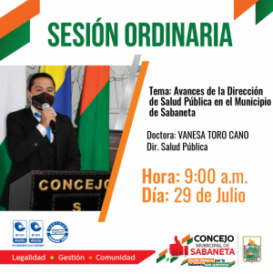 Sesión Ordinaria - Julio 29