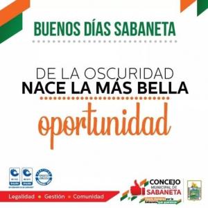 ¡Buenos días, Sabaneta!