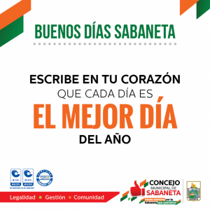 ¡Buenos días, Sabaneta!