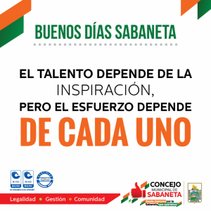 ¡Buenos días, Sabaneta!