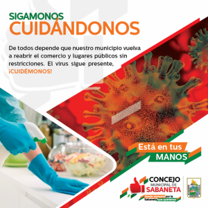 El virus sigue presente, ¡CUIDÉMONOS!