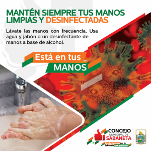 Lávate las manos con frecuencia