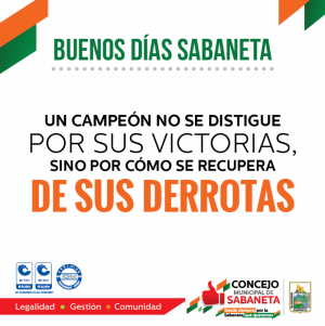 ¡Buenos días, Sabaneta!