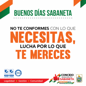 ¡Buenos días, Sabaneta!