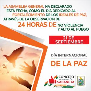 Día Internacional de la Paz