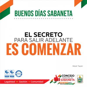 ¡Buenos días, Sabaneta!