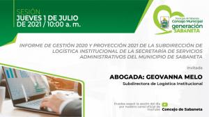 Sesión 1 de julio 2021