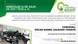 Sesión 14 de julio 2021