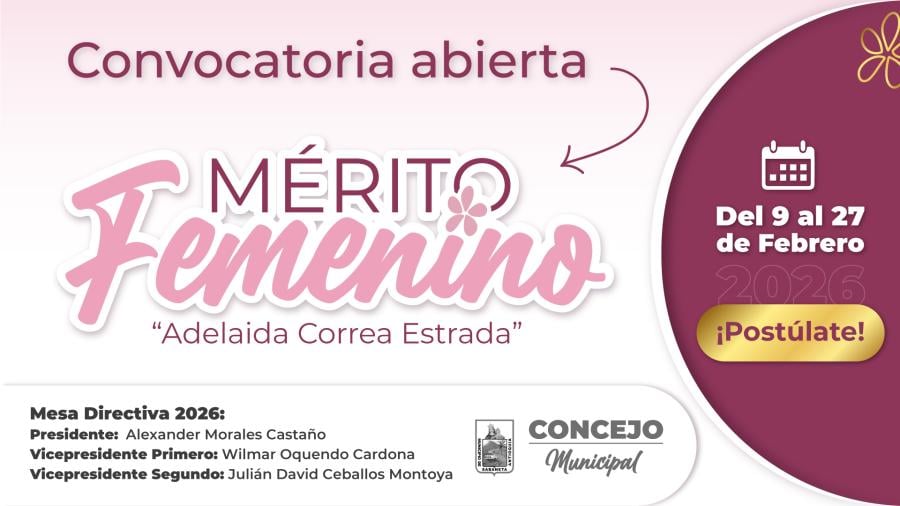 Sabaneta reconoce a sus lideresas: inicia convocatoria al Mérito Femenino 2026